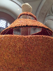 Closeup of the hallway decoration