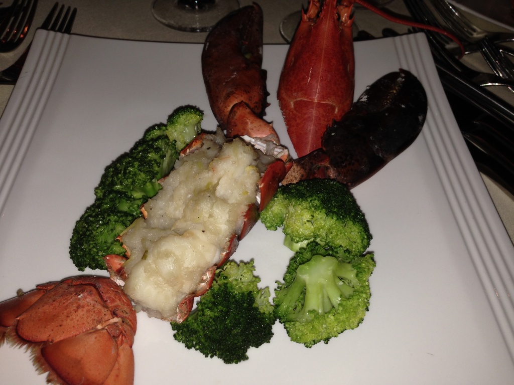 Lobster with rice noodle stuffing