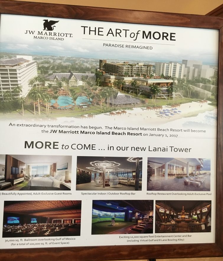 All the great improvements being performed to upgrade this Marriott.