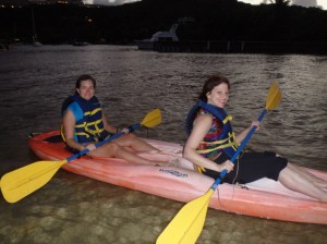Kayaking in BioBay with Lesley Carter