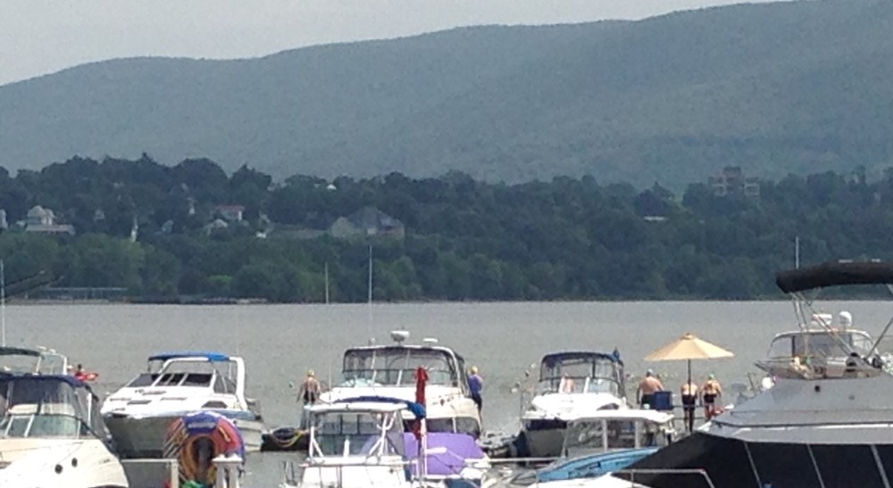 Getting ready to swim to Beacon