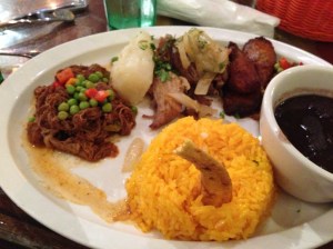 Delicious combination of Cuban dishes