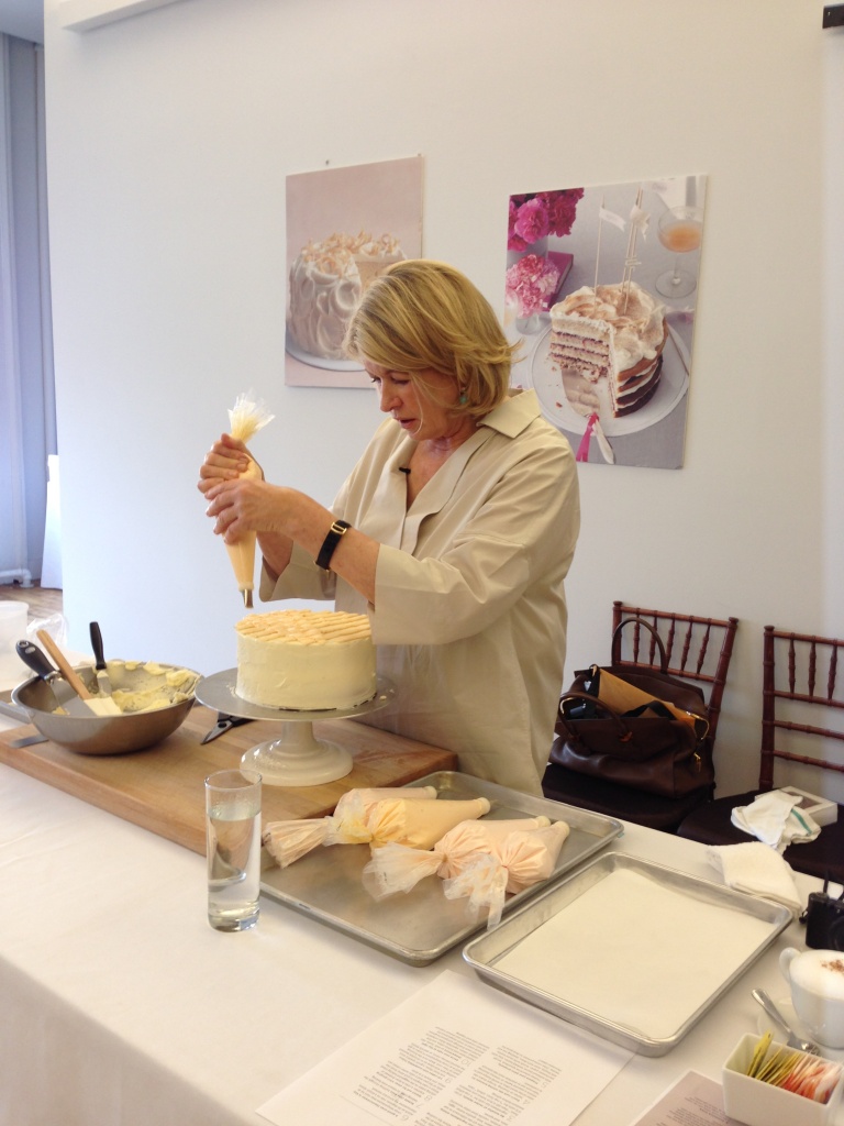 Martha Stewart demonstrating her craft