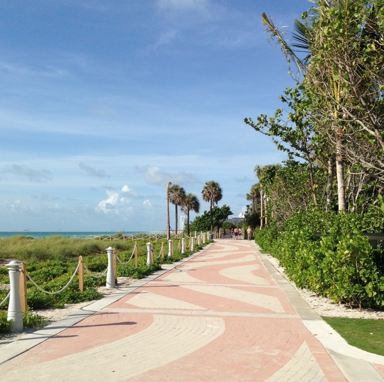 Beach walk behind the hotel