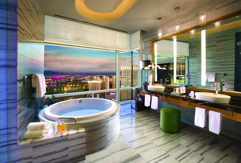 Bathroom at Aria Sky Suite