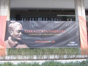 Display for the Terracota Warrior exibit