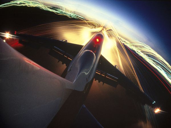 Tail of Plane in Flight/Bruce Dale- National Geographic