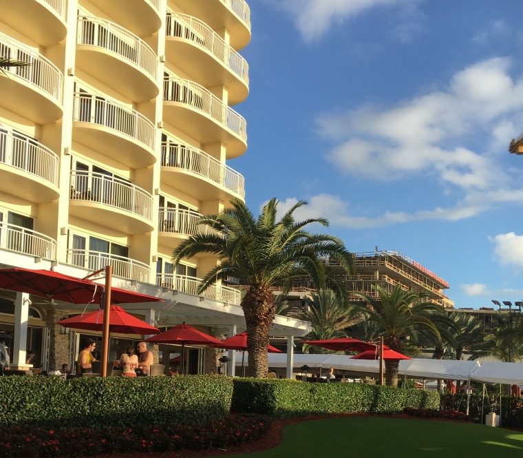 Marriott with new construction in the background